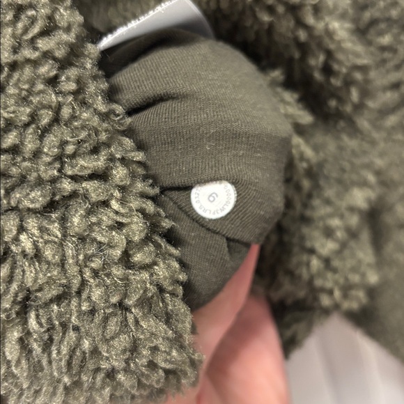 Lululemon olive green Sherpa hoodie - Picture 3 of 3